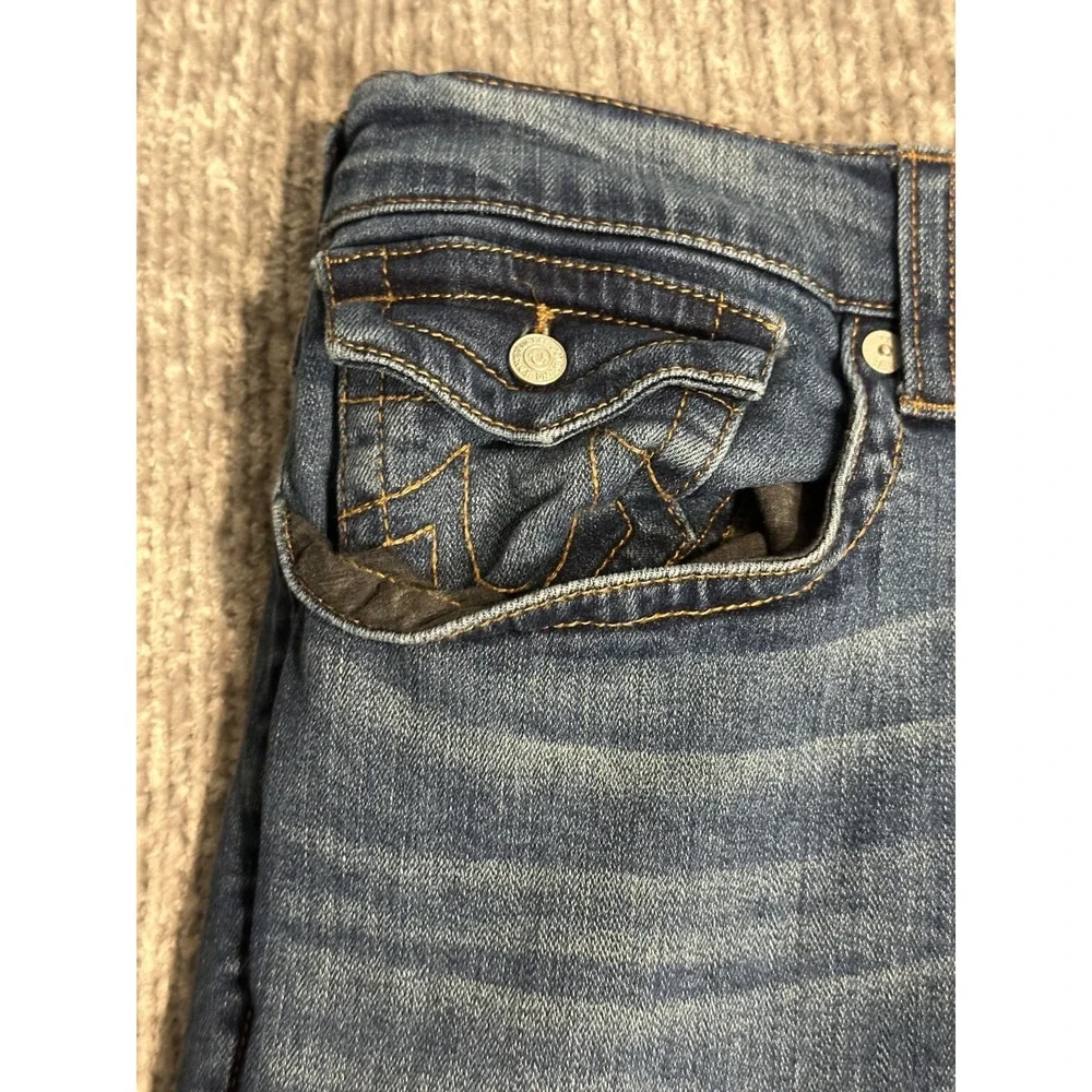 True Religion Mens Jeans Rocco Relaxed Skinny 42x32